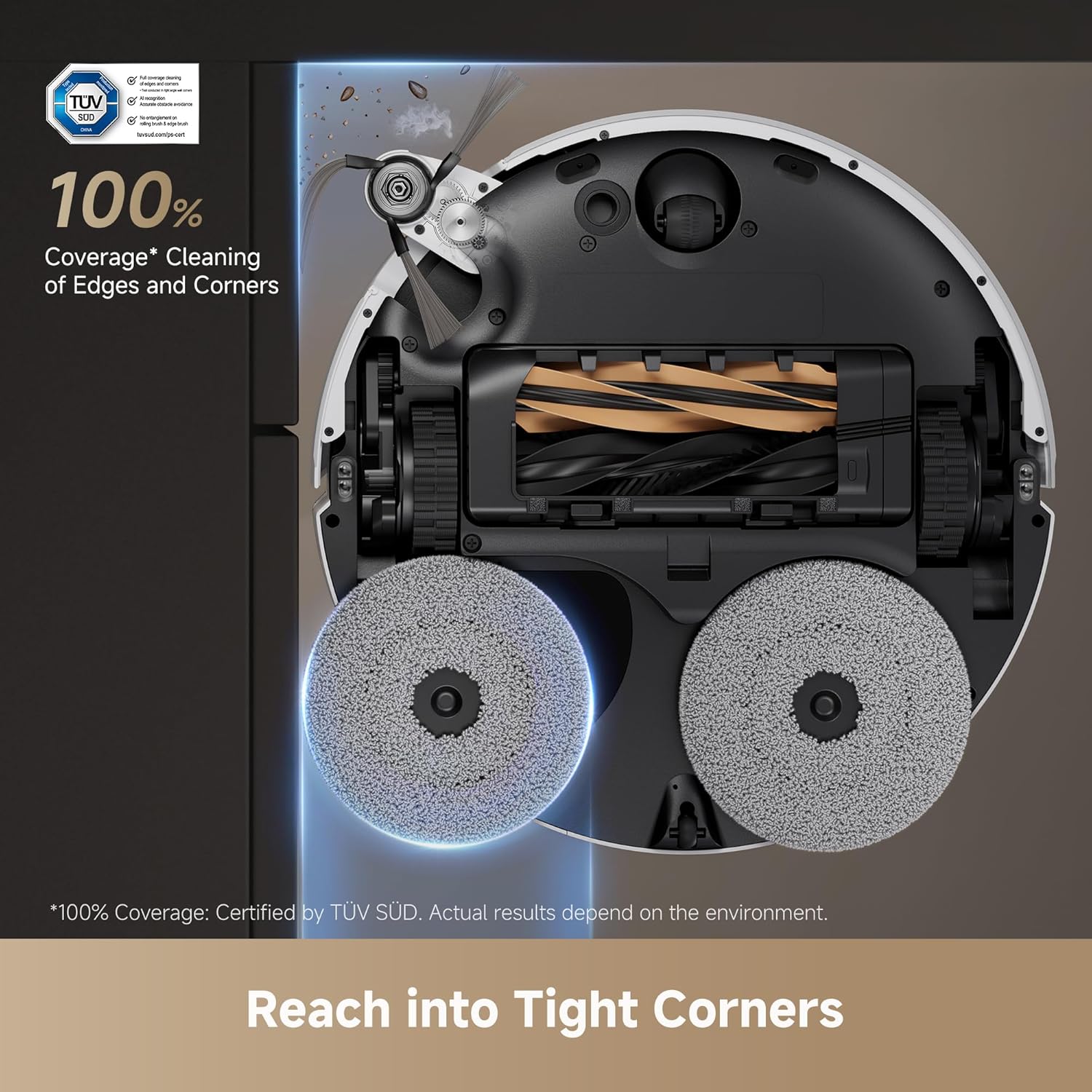 Dreame X50 Ultra Complete Robot Vacuum with Mop, 20000Pa, Hot Water Washing, Anti-Tangle, Black - Image 10